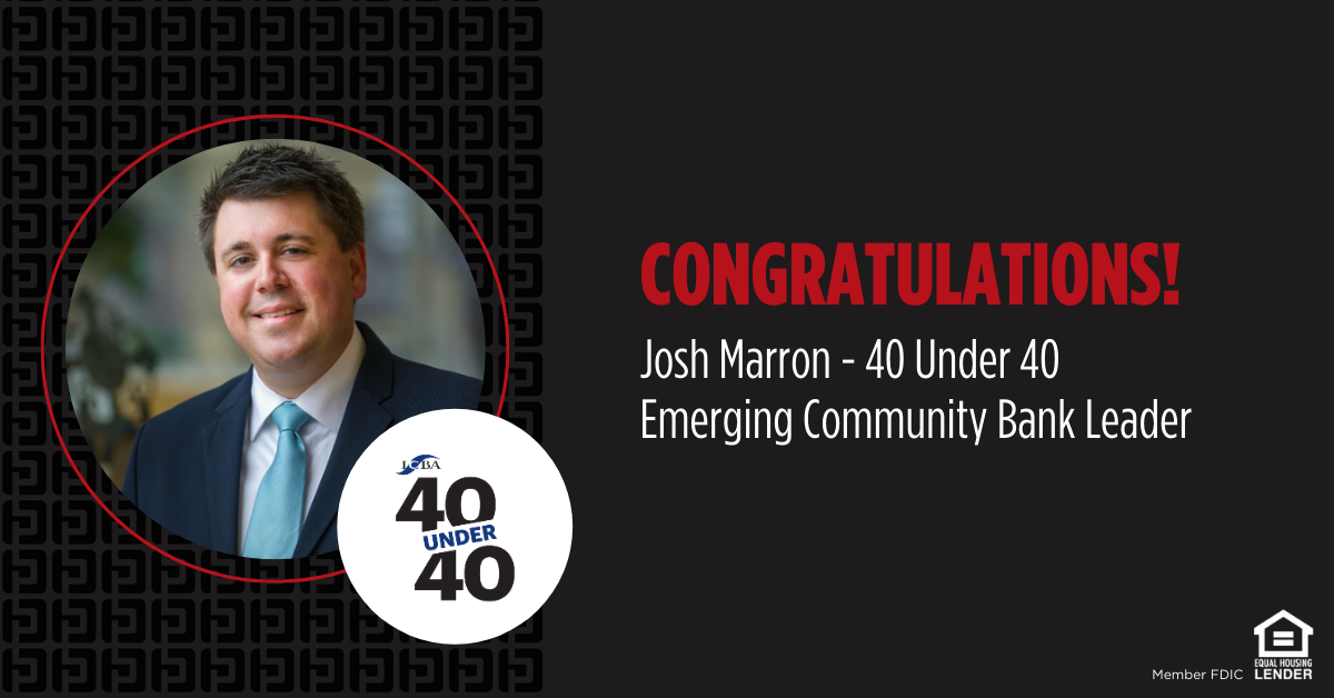 headshot of Josh Marron with caption: